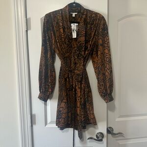 Topshop animal print dress US size 10
